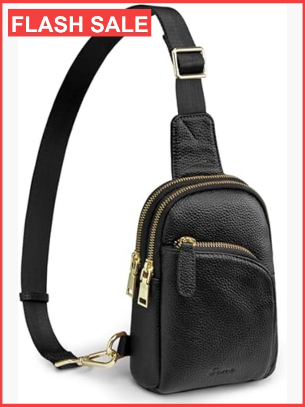 Genuine Leather RFID Blocking Small Sling Bag Crossbody Fanny Pack
